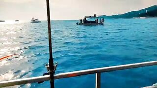 Катамаран Karolina на морской рыбалке у Кудепсты