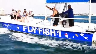 Морская рыбалка с лодки FLYFISH 1 у Аль-Марджана