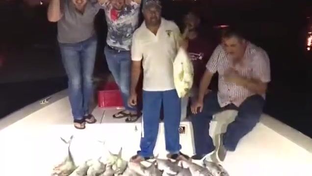 Ночной улов на белой палубе у Аль-Мамзара