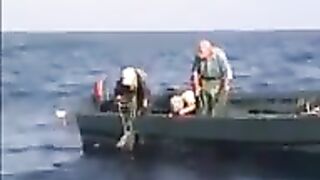 Тунец с маленькой лодки у Марокко