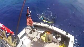 Снасть за кормой на Samaki у Канкуна