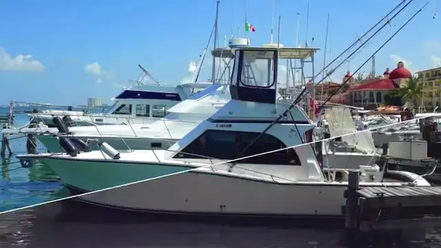 Снасть за кормой на Samaki у Канкуна