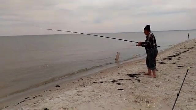 Десять кило пеленгаса на двоих за вечер на Бердянской косе