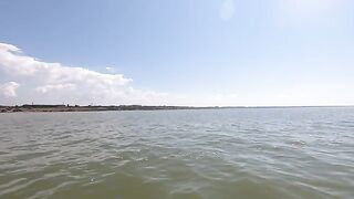 Ейская коса, катер и два часа ветра в лицо по Азову