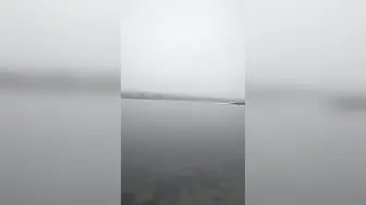 Семнадцатое марта, лебеди на воде, а поплавок над донецким водохранилищем стоит как вкопанный