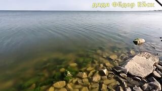 Полшестого утра на Таганрогском заливе, залив как стекло