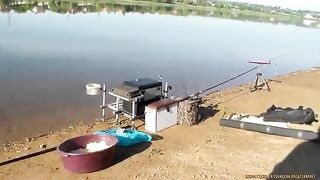 Матчевая удочка, дальний заброс и плотва у камыша донецкого водохранилища