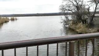 Пруды-охладители под Счастьем, где остывает вода Северского Донца