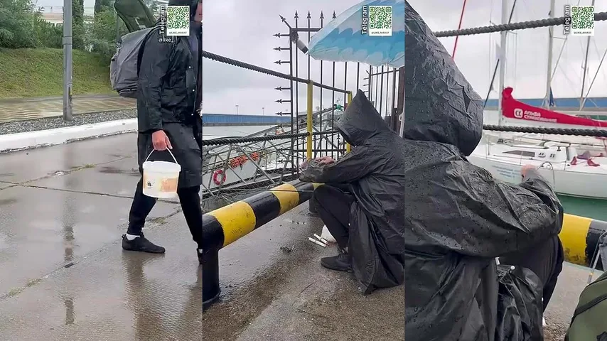 Шторм гонит в укрытие, но Адлер всё равно даёт кефаль