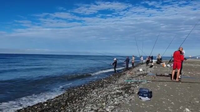 Где на адлерском берегу искать рыбу вечером, в самый штиль?