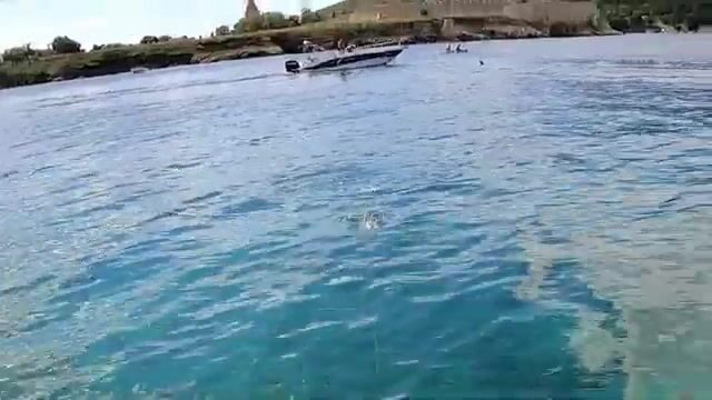 Скалы вместо пляжа - джиг с камня на острове в Адриатике