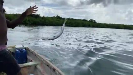 Тролим риф за рифом вдоль Антигуа, пока не начинается шторм