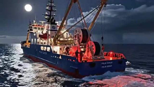 Держись крепче - палтус берёт на самой кромке Северного Ледовитого