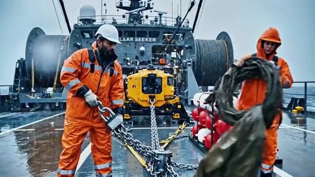 Держись крепче - палтус берёт на самой кромке Северного Ледовитого