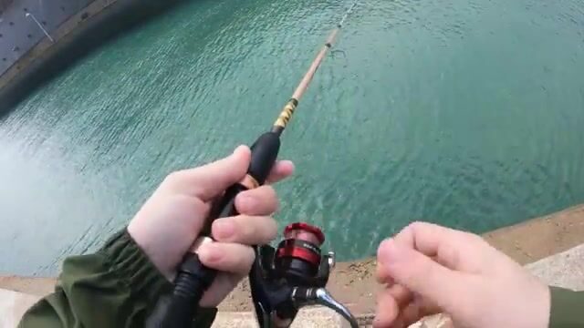 Шторм гонит с моря, а под пирсом Албуфейры клюёт морской лещ