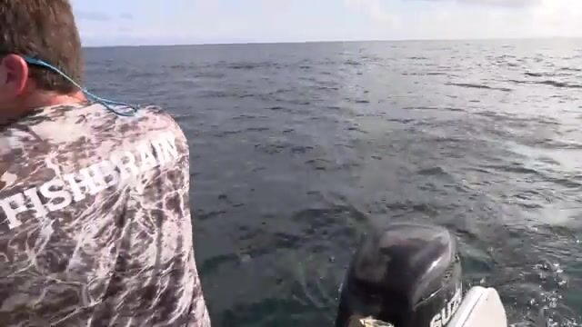 Один заброс, махи-махи почти на тридцать кило - ультралайт держит у берегов Гватемалы