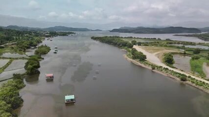 Ночь на плоту посреди водохранилища Йедан (Корея)