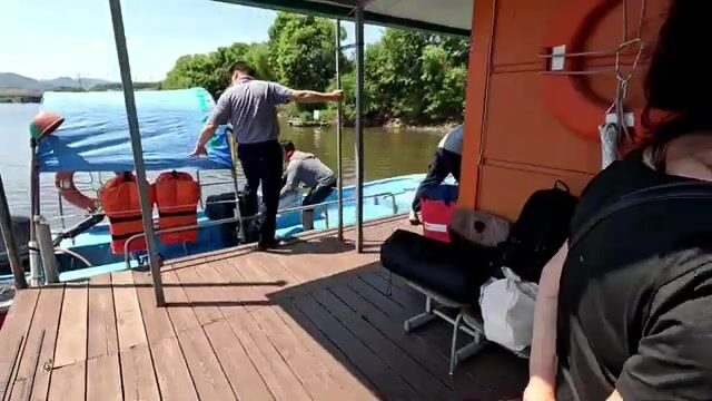Ночь на плоту посреди водохранилища Йедан (Корея)