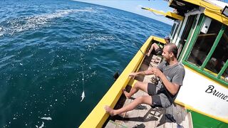 Флорианополис: морская рыбалка у острова Молекес-ду-Сул
