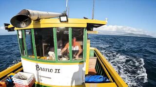 Флорианополис: морская рыбалка у острова Молекес-ду-Сул