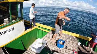 Флорианополис: морская рыбалка у острова Молекес-ду-Сул