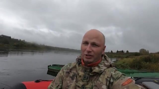 Хариус и щука на реке Онега