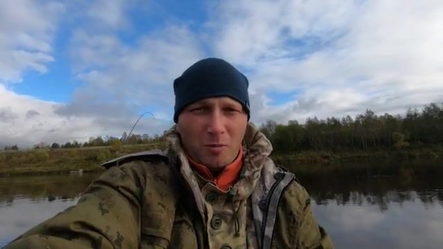 Хариус и щука на реке Онега