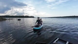 Семейная ловля окуня в Уницкой губе Онежского озера