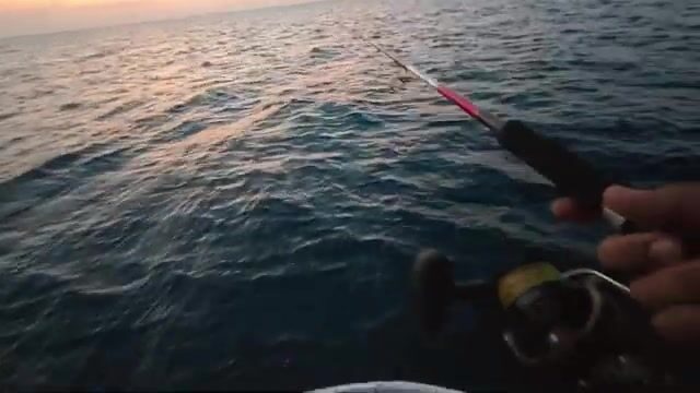 Утренний джиггинг в море Сулу с амберджеком