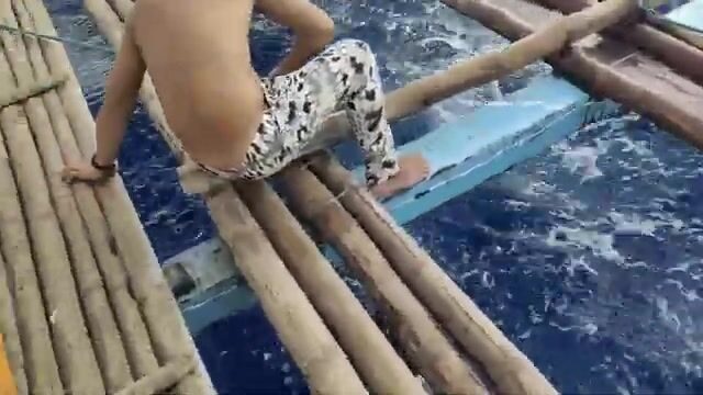 Черный марлин в море Сулу во время амихана