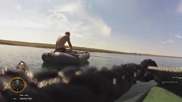 Донная ловля с лодки в заливе Донузлав
