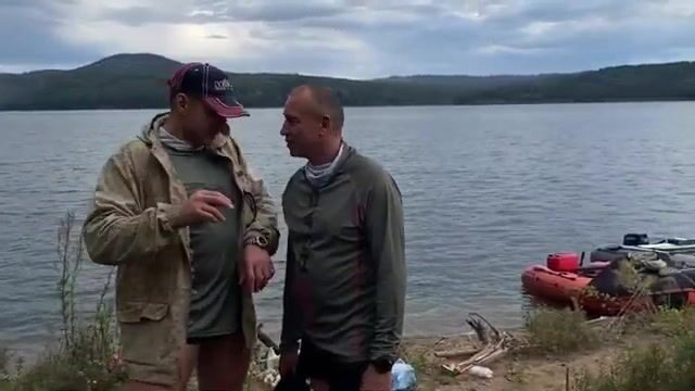 Рыбалка с ночёвкой в заливе Дербина на Красноярском море