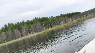 Ночная раздача леща и сомы на кружки у Елани на Братском море