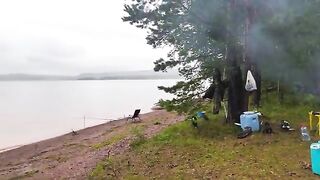 Ночная раздача леща и сомы на кружки у Елани на Братском море