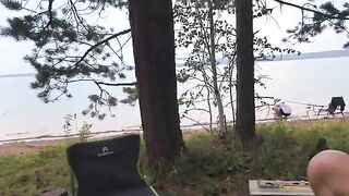 Ночная раздача леща и сомы на кружки у Елани на Братском море
