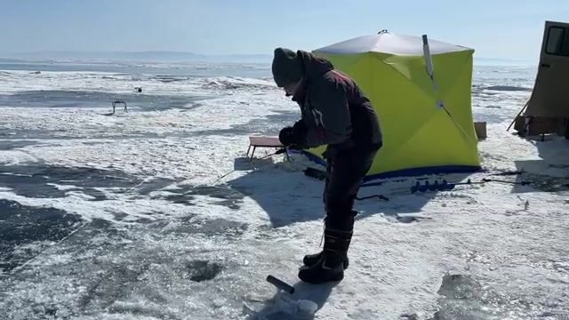 Зимняя рыбалка на Байкале со стартом из Ольхонских ворот