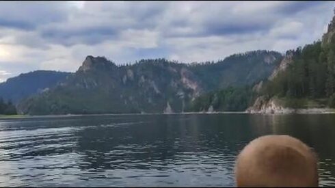 Красноярское водохранилище: окунь и первая щука сына