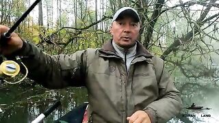 За щукой через завалы на лесной реке