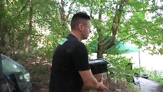 Двойное фото с сомами 220 и 171 сантиметров на Тисе у Тисалёка