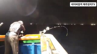 Рыба-сабля на 50 метрах у Чеджу перед дождем