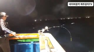 Рыба-сабля на 50 метрах у Чеджу перед дождем