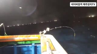 Рыба-сабля на 50 метрах у Чеджу перед дождем