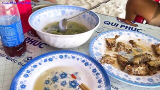 У рифа Хон-Чуа в Фуйене перебирали сеть с живым кальмаром и красным групером