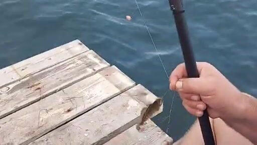 Ловля бычков и морского конька на старой пристани в Тамани
