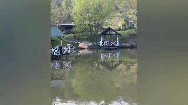 Подготовка бани на озере в Лоо