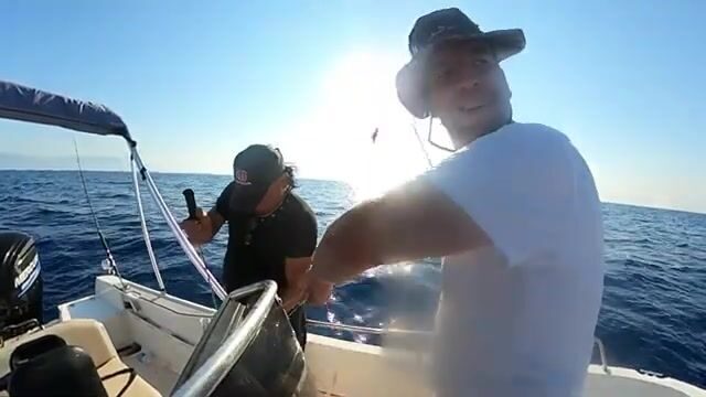 Выходим из Лапты и Алсанджака за тунцом и встречаем дельфинов