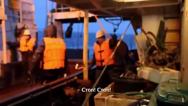 Выход рыбацкой артели на Байкале у Усть-Баргузина