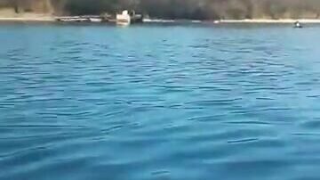 Ловим минтая на голые крючки у Ливадии вдвоем