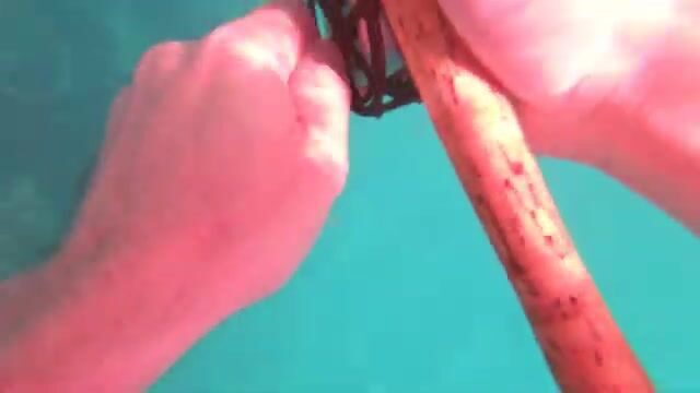Смена мушки на имитацию креветки и обрыв поводка у кораллов атолла Раа