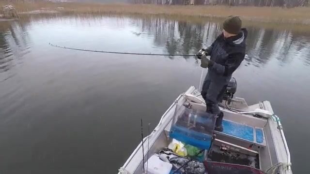 Щука нахлыстом в Тирмо